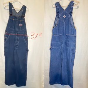 Big Mac Men's Denim Blue Jean Overalls